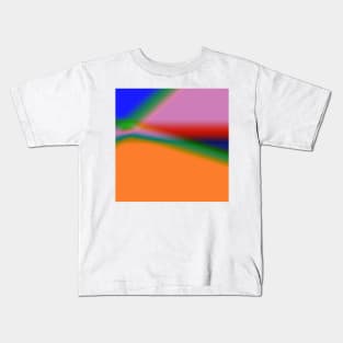 PINK BLUE GREEN TEXTURE ART Kids T-Shirt